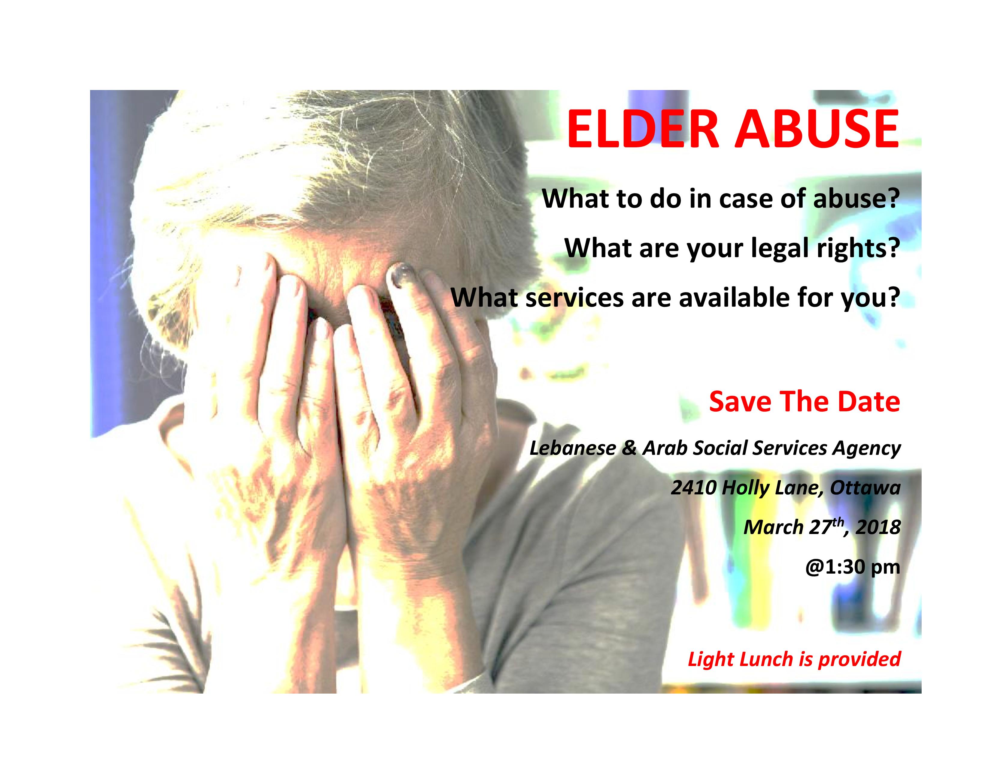 Elder Abuse Info Session @ LASSA | Ottawa | Ontario | Canada